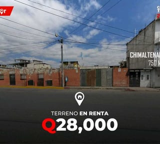Terreno en renta en Esquina Centro Comercial Pradera Chimaltenango 