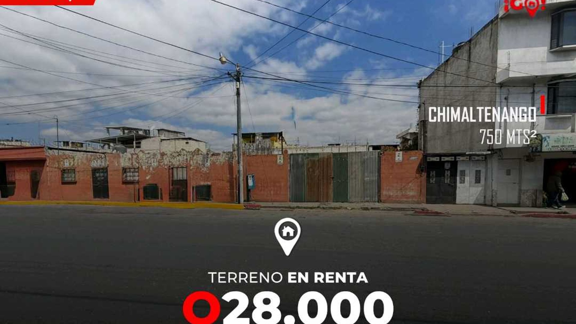 Terreno en renta en Esquina Centro Comercial Pradera Chimaltenango 