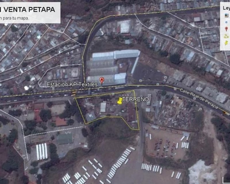 Terreno en Venta Avenida Petapa, zona 12