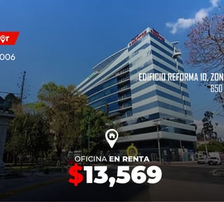 Oficina en Renta en Edificio Reforma 10, zona 10
