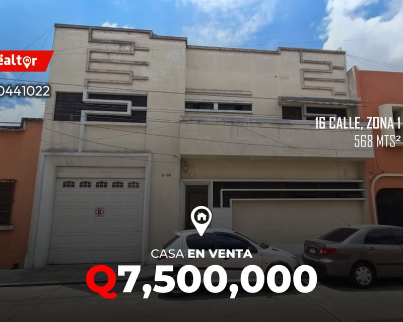 Casa en venta en 16 Calle, zona 1 